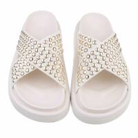 Damen Pantoletten - white