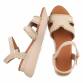 Damen Keilsandaletten - beige