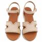 Damen Keilsandaletten - beige