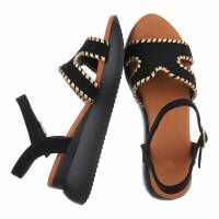Damen Keilsandaletten - black
