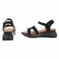 Damen Keilsandaletten - black