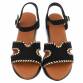Damen Keilsandaletten - black