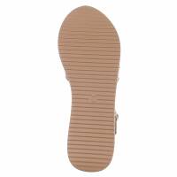 Damen Keilsandaletten - khaki