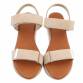 Damen Keilsandaletten - beige