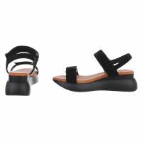 Damen Keilsandaletten - black