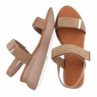 Damen Keilsandaletten - khaki