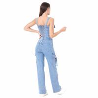 Damen Langer Jumpsuit von Laulia - blue