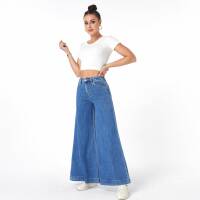 Damen Bootcut Jeans von Laulia - blue