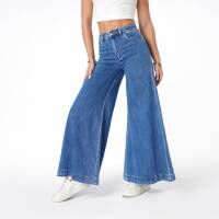 Damen Bootcut Jeans von Laulia - blue