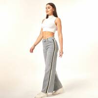 Damen Relaxed Fit Jeans von Laulia - grey