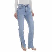 Damen High Waist Jeans von Laulia - blue