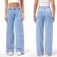 Damen High Waist Jeans von Laulia - blue