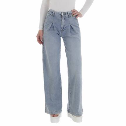Damen High Waist Jeans von Laulia - blue