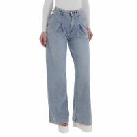 Damen High Waist Jeans von Laulia - blue