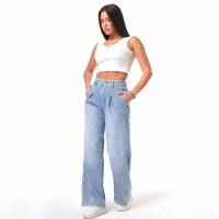 Damen High Waist Jeans von Laulia - blue