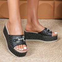 Damen Keilsandaletten - black