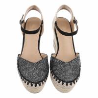 Damen Keilsandaletten - black