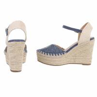 Damen Keilsandaletten - blue