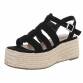 Damen Keilsandaletten - black