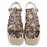 Damen Keilsandaletten - snake