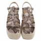Damen Keilsandaletten - snake