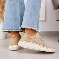 Damen Low-Sneakers - apricot