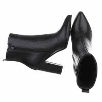 Damen High-Heel Stiefeletten - blackcroc