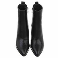 Damen High-Heel Stiefeletten - blackcroc