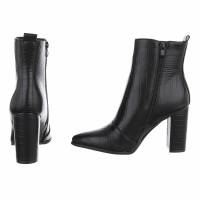 Damen High-Heel Stiefeletten - blackcroc