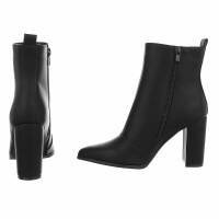 Damen High-Heel Stiefeletten - blackpu