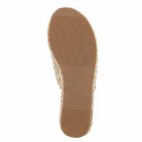 Damen Keilsandaletten - beige