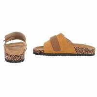 Damen Pantoletten - camel
