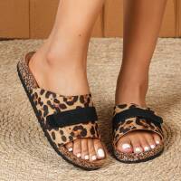 Damen Pantoletten - leopard