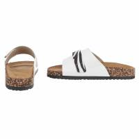 Damen Pantoletten - white