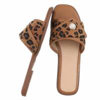 Damen Pantoletten - leopard