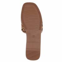 Damen Pantoletten - leopard