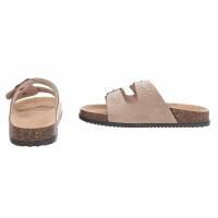 Damen Pantoletten - khaki