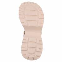 Damen Keilsandaletten - beige