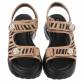Damen Keilsandaletten - zebra