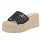 Damen Keilsandaletten - black