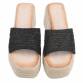 Damen Keilsandaletten - black