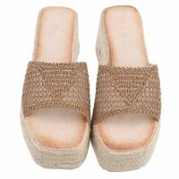 Damen Keilsandaletten - khaki