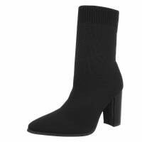 Damen High-Heel Stiefeletten - black
