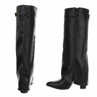 Damen High-Heel Stiefel - blackpu