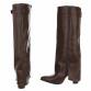 Damen High-Heel Stiefel - brownpu