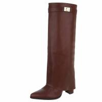 Damen High-Heel Stiefel - winepu