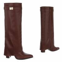 Damen High-Heel Stiefel - winepu
