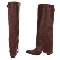 Damen High-Heel Stiefel - winepu