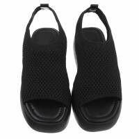 Damen Keilsandaletten - black