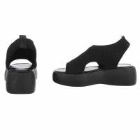 Damen Keilsandaletten - black